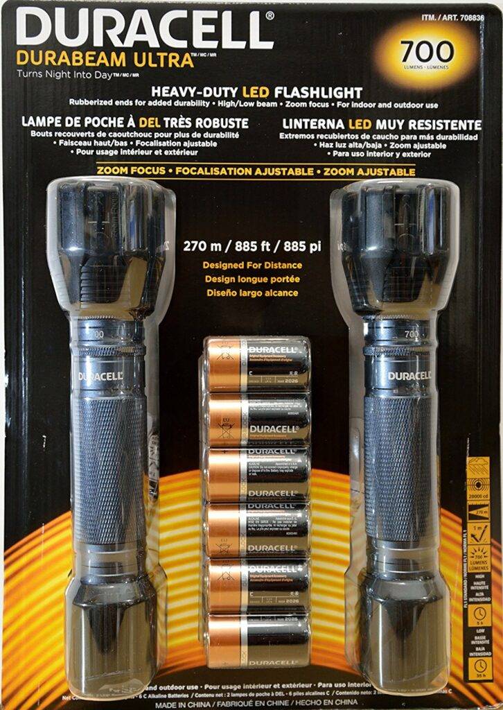 Pack Duracell Durabeam Ultra Heavy Duty Led Flashlights