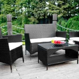 4pc Cushioned Wicker Outdoor Patio Furniture Set