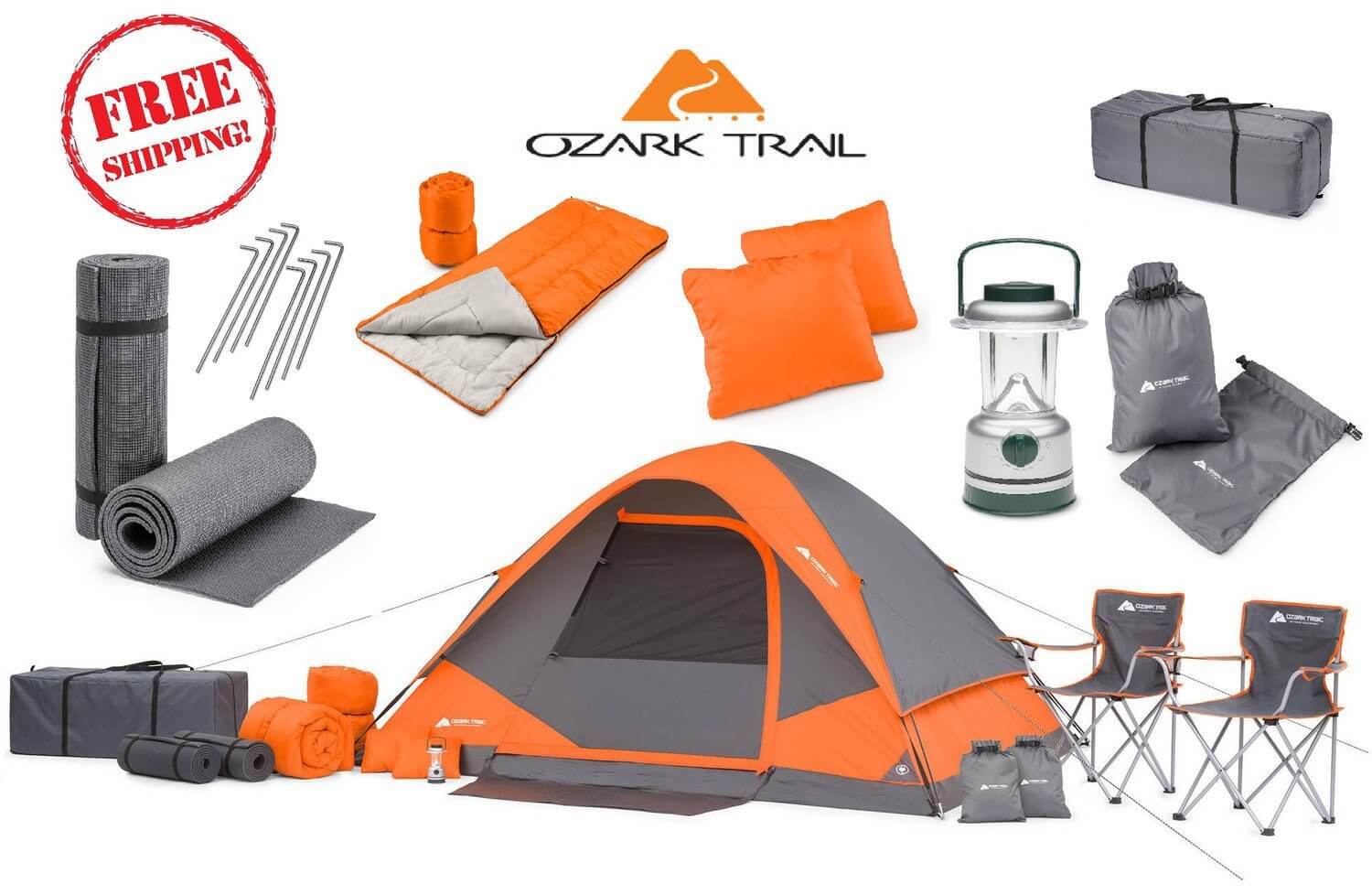 Family Cabin Camping Equipment Set