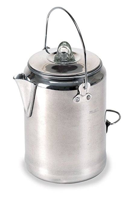 Stansport Aluminum Percolator 9 Cup Coffee Pot