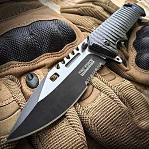 Tac-Force 9 Inch Spring Assisted Sawback Bowie Knife