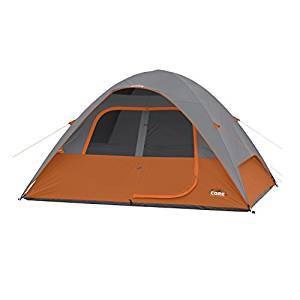 CORE 6 Person 11' x 9' Camping Dome Tent