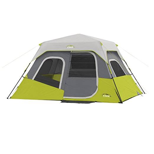 CORE 6 Person 11' x 9' Instant Cabin Tent