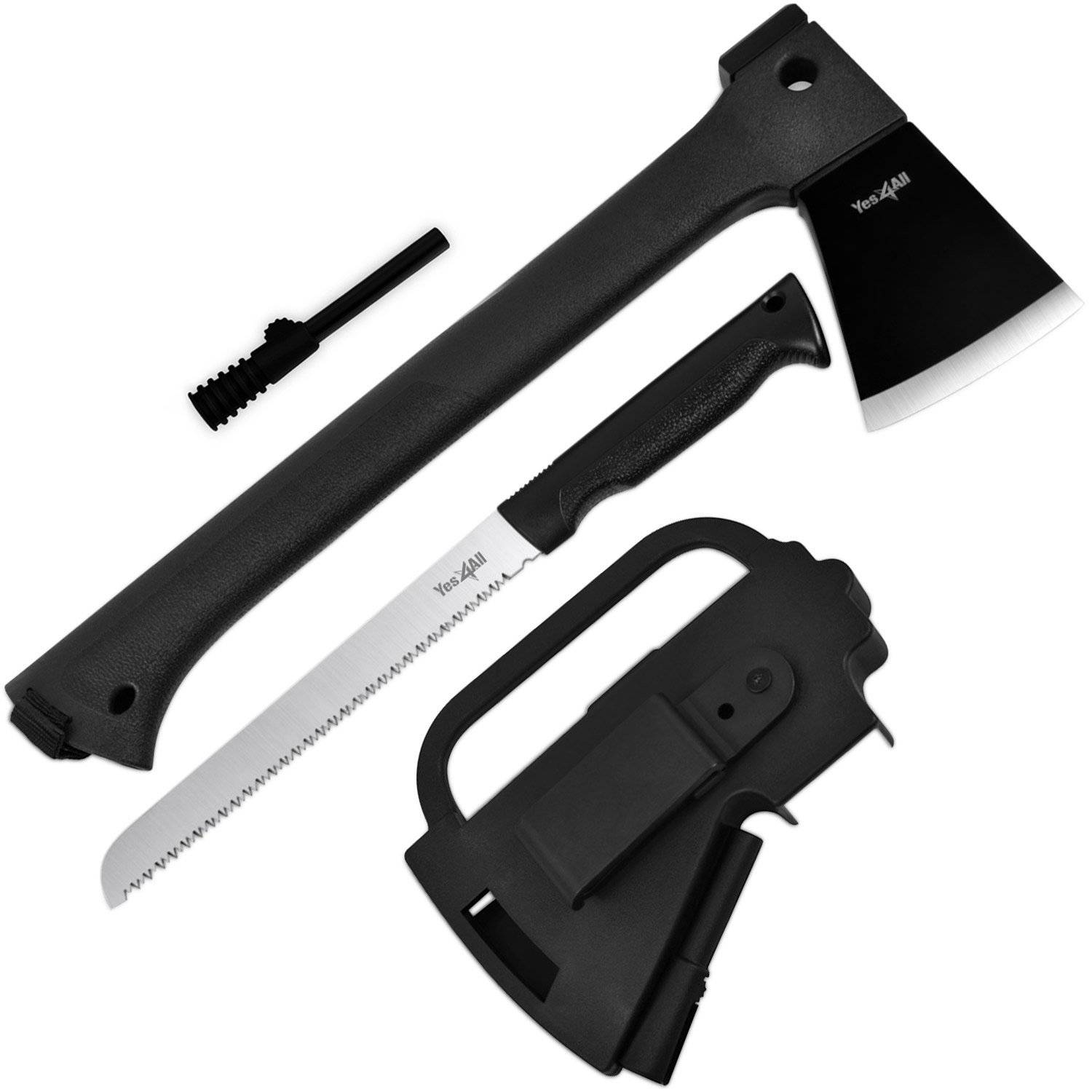 Multi-function Camping Axe H307 with Saw and Fire Starter