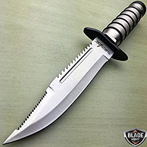 10 Inch Tactical Survival Fixed Blade Army Rambo Bowie Knife with Sheath