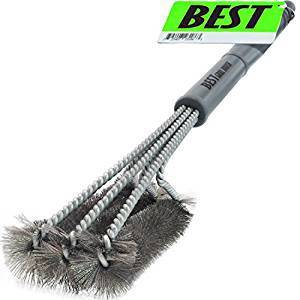 18 Inch BBQ Cleaning Brush with Wire Bristles and Soft Comfortable Handle