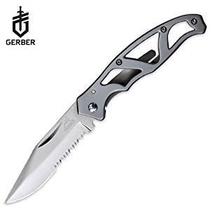 Gerber Paraframe Serrated Edge Stainless Steel Mini Knife