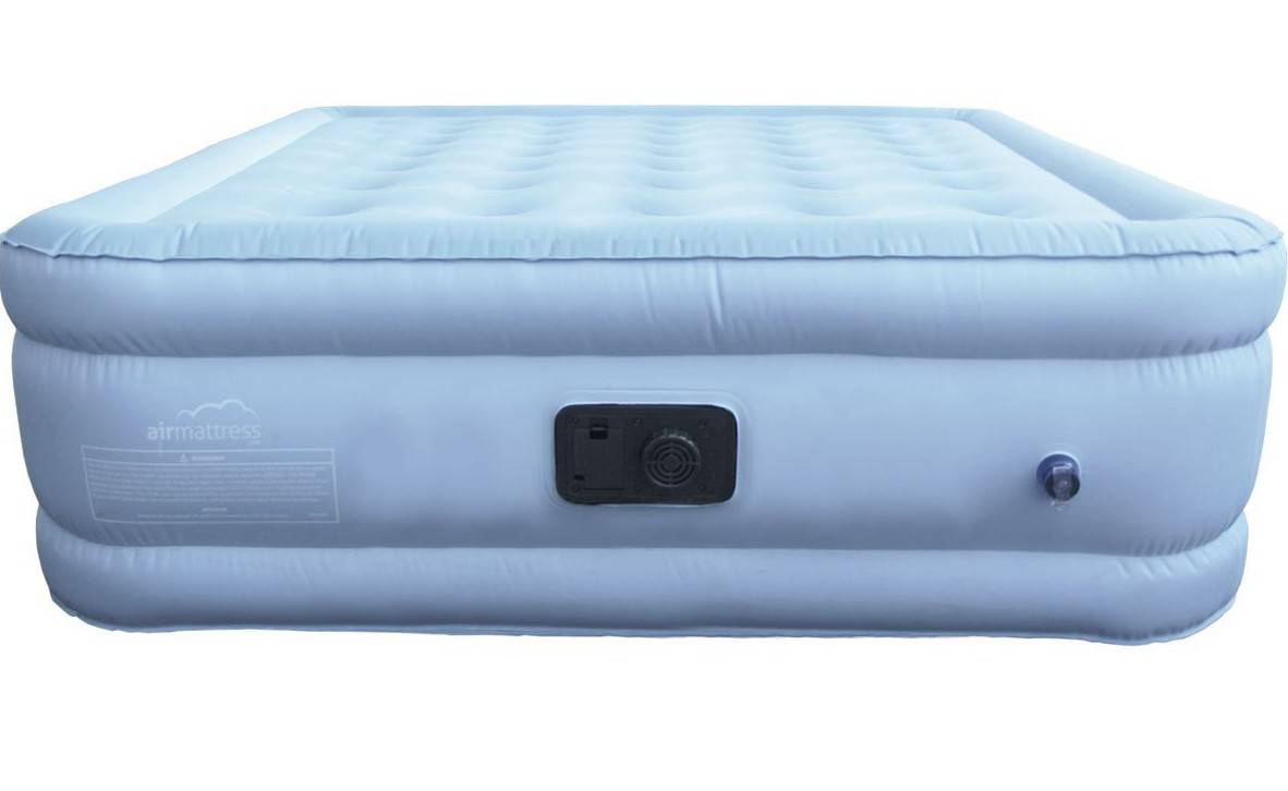 King Size Air Mattress with Fitted Sheet and Bedskirt
