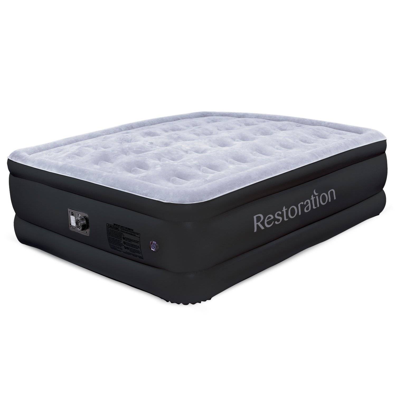 Sleep Restoration Queen Size Inflatable Airbed with Built-In Electric Pump