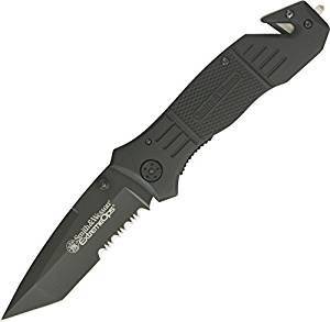 Smith & Wesson Extreme Ops SWFR2S Linerlock Folding Knife Drop Point Tanto Blade
