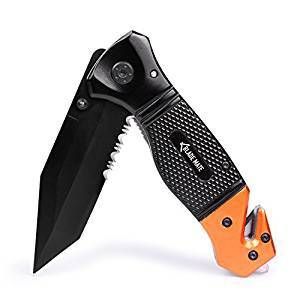Tactical Folding Survival Rescue Pocket Knife with 3.5" Tanto Blade