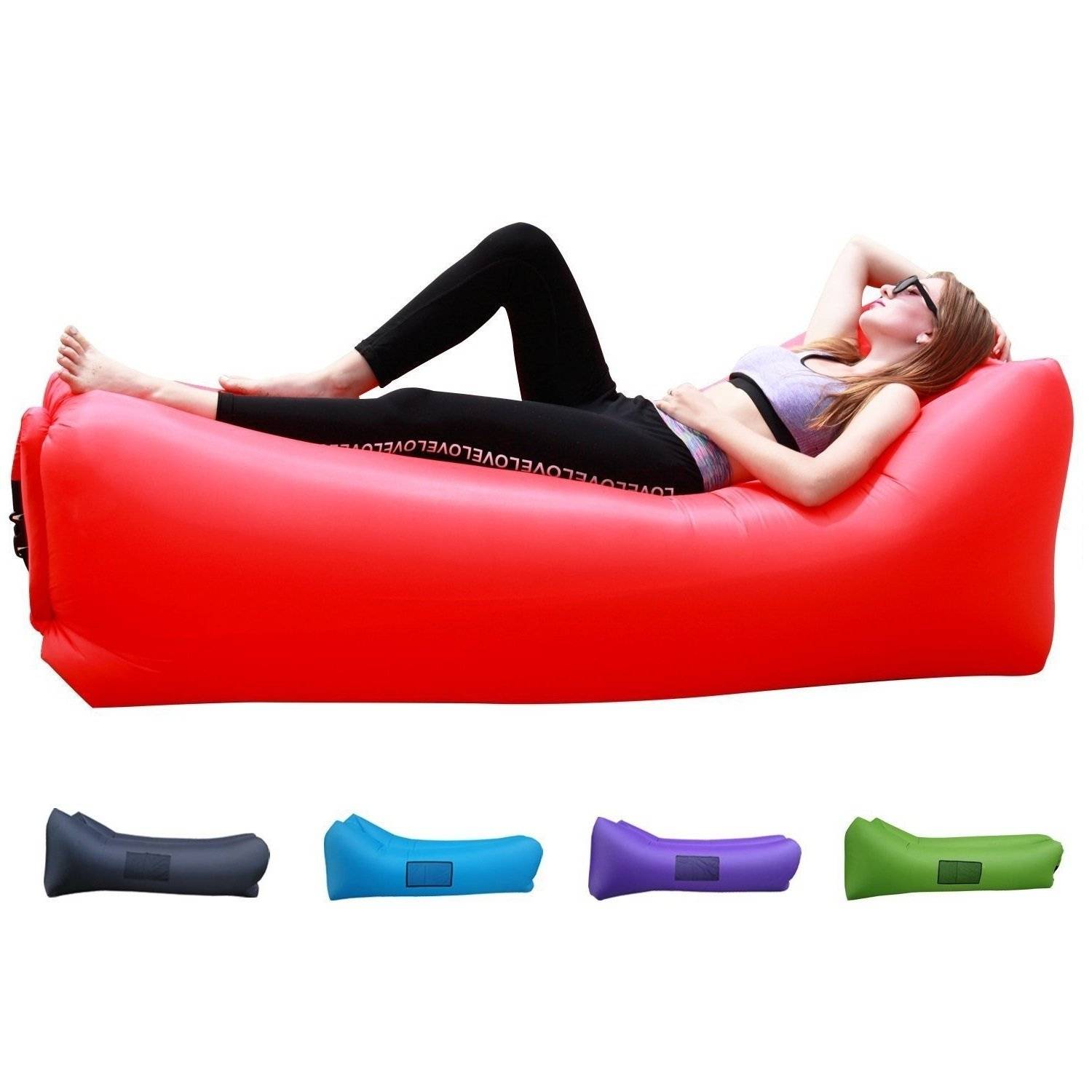 Easycouch Inflatable Waterproof Ripstop Lounger With Travel Bag