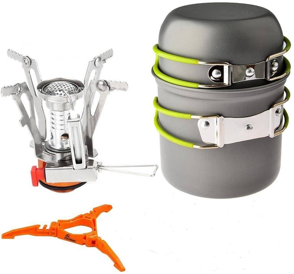 Samyoung Portable Outdoor Cookware Cooking Stove Propane Burner With Piezo Ignition