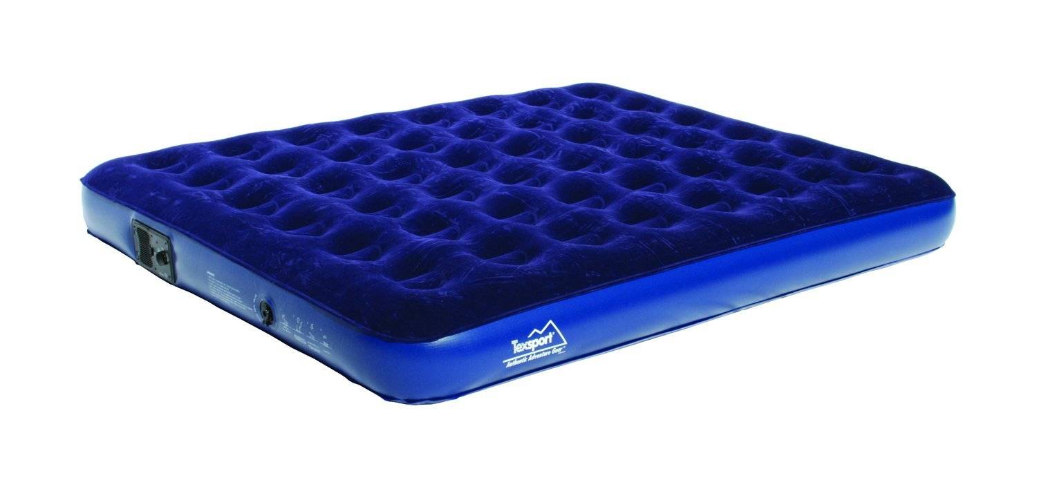 Texsport Queen Size Deluxe Air Bed with Built-In Air Pump